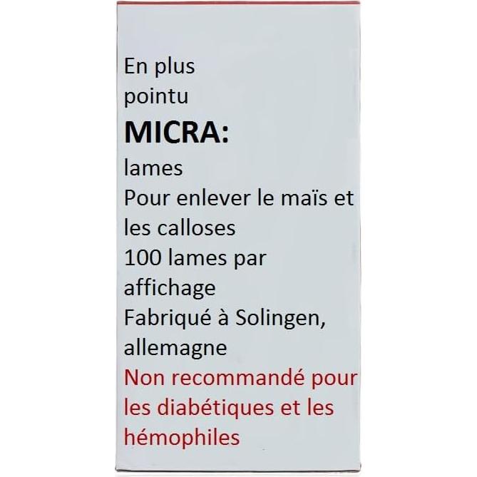 Set de Pedicura Yimart 100 Cuchillas Acero Inoxidable