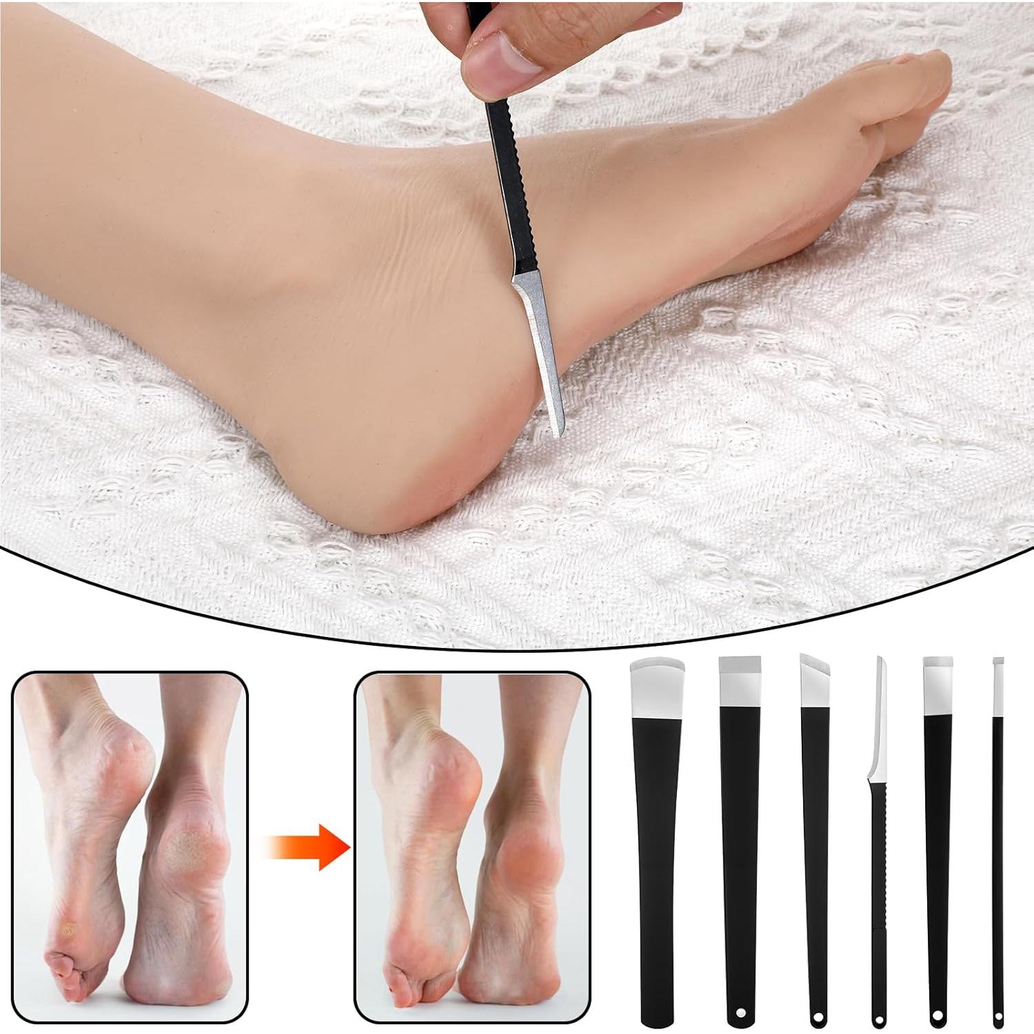 Kit de Pedicura Profesional Gtziqa 6 Piezas Acero Inoxidable