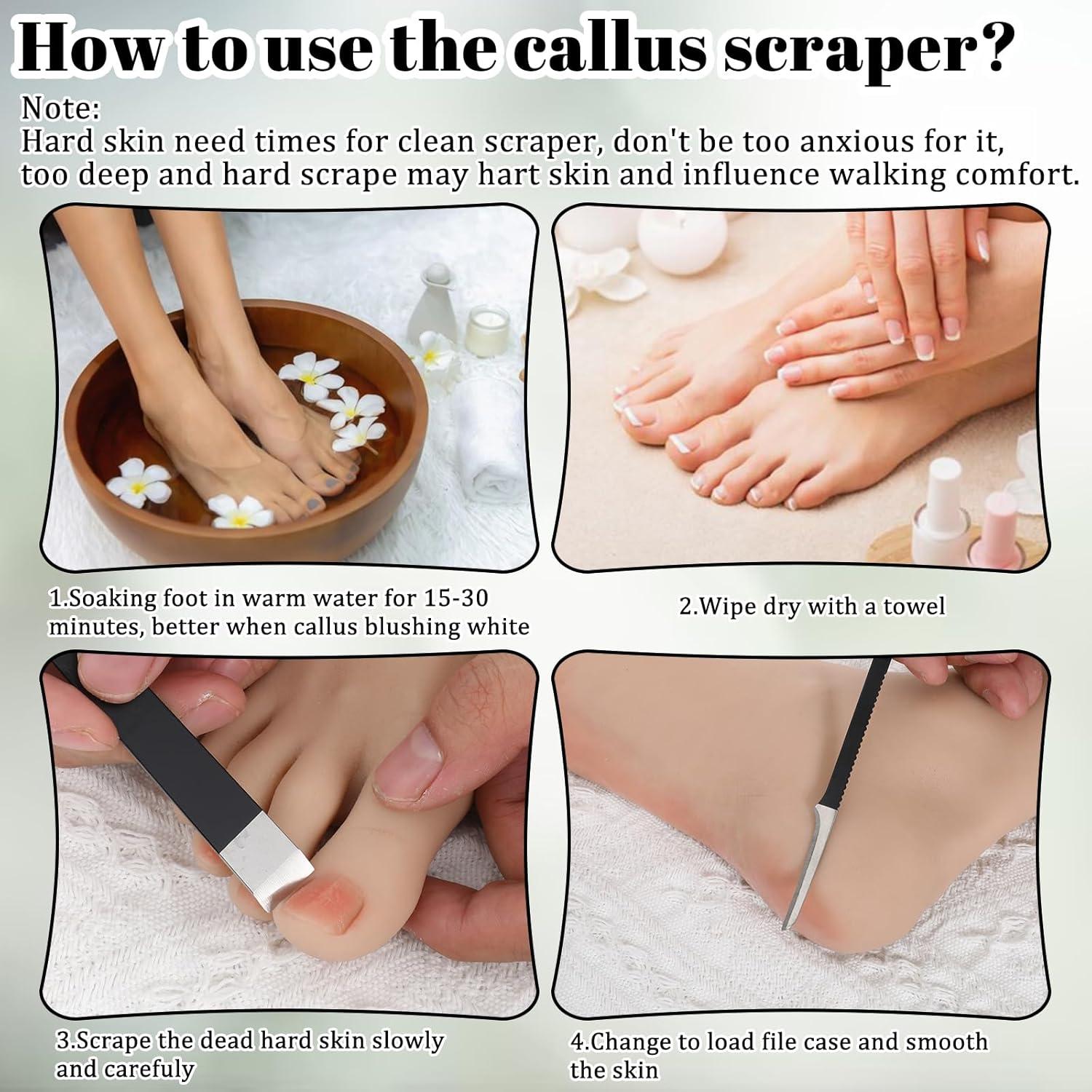 Kit de Pedicura Profesional Gtziqa 6 Piezas Acero Inoxidable