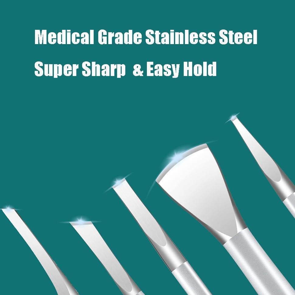 Kit de Pedicura CHICREEN 40 Piezas Acero Inoxidable Cuidado Pies