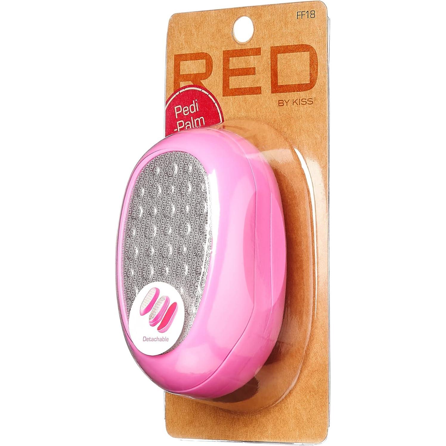 Lima de Pie de Acero Inoxidable RED by Kiss - Removedor de Callos