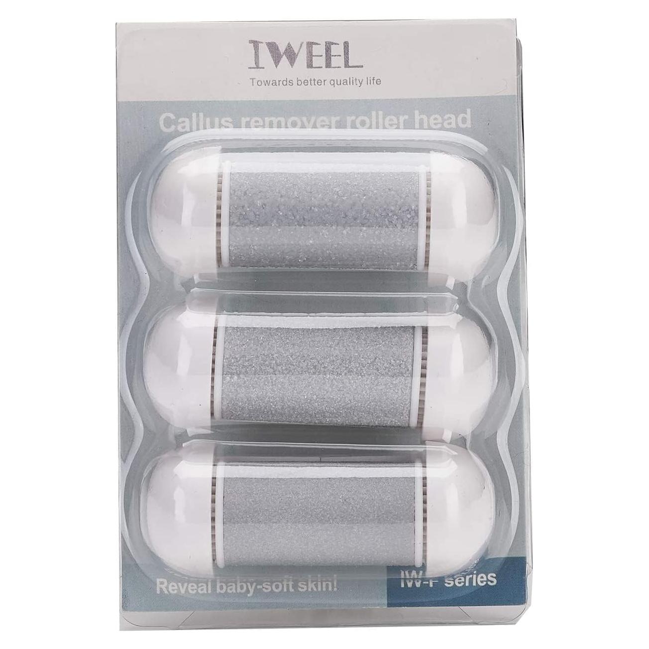 Cabezas de Rodillo de Reemplazo IWEEL para Pedicura 3 Unidades