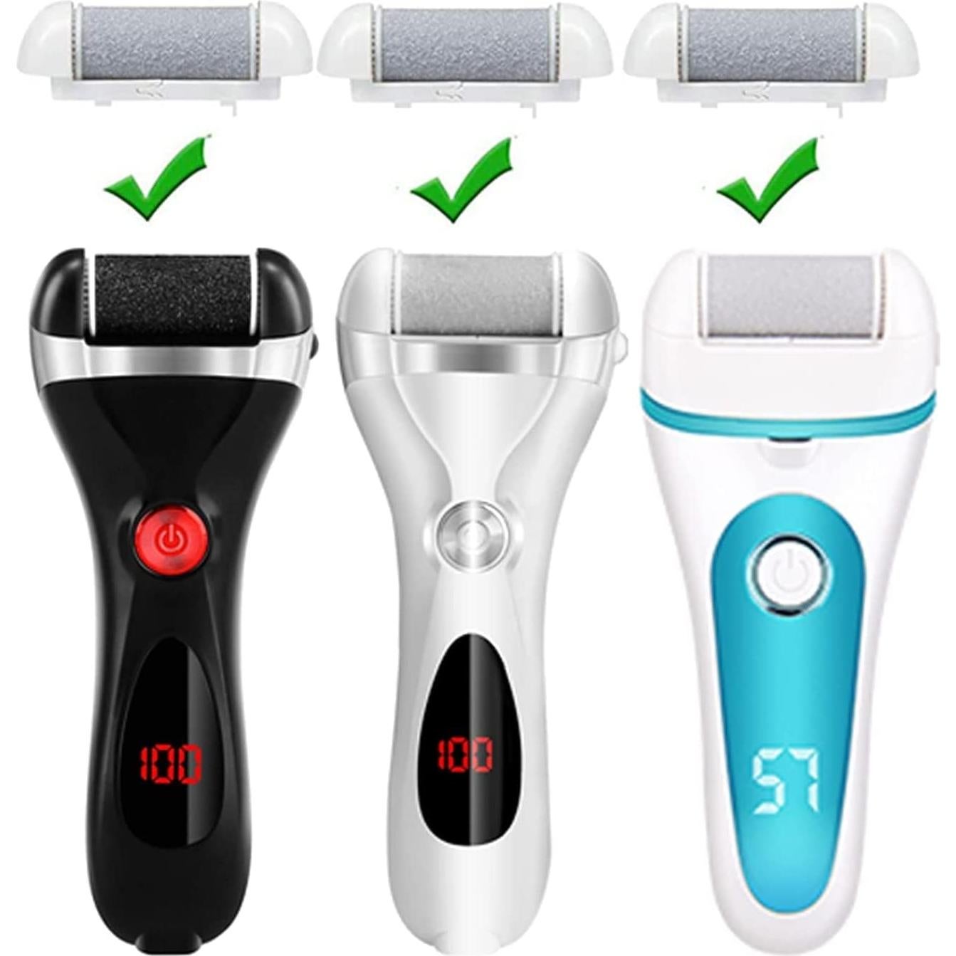 Cabezas de Rodillo de Reemplazo IWEEL para Pedicura 3 Unidades