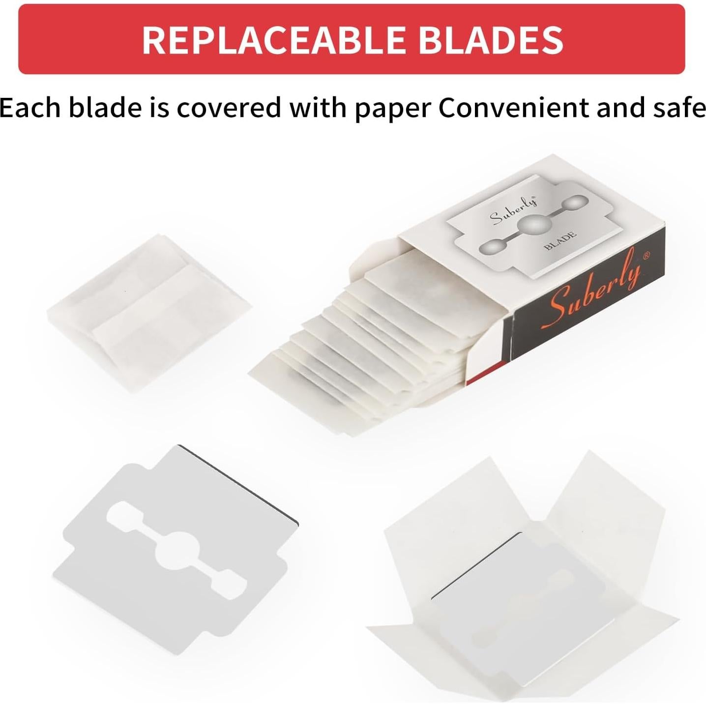 Juego de 60 Cuchillas de Repuesto GLGQ para Raspador de Callos