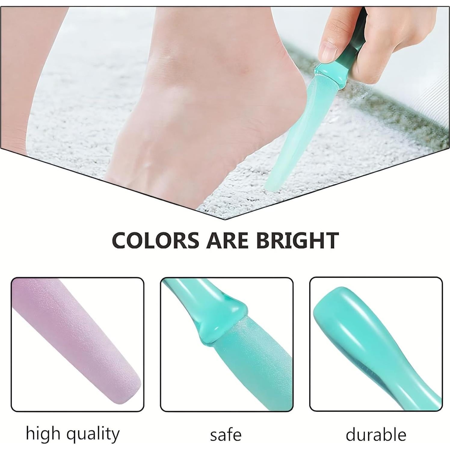 Raspador de pies Healifty 3 piezas Exfoliantes Ergonómicos