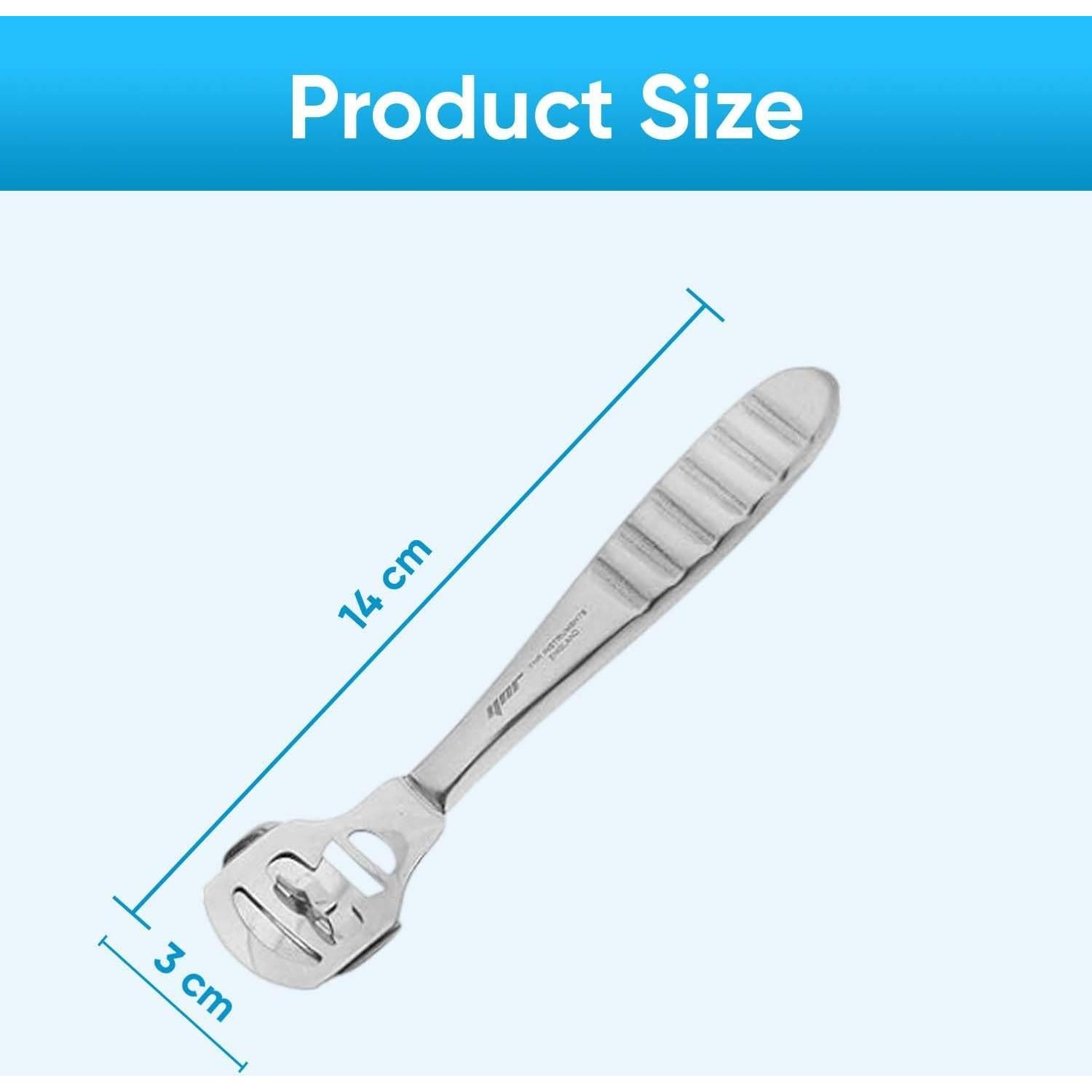 Raspador de Pies YNR de Acero Inoxidable para Callos y Durezas