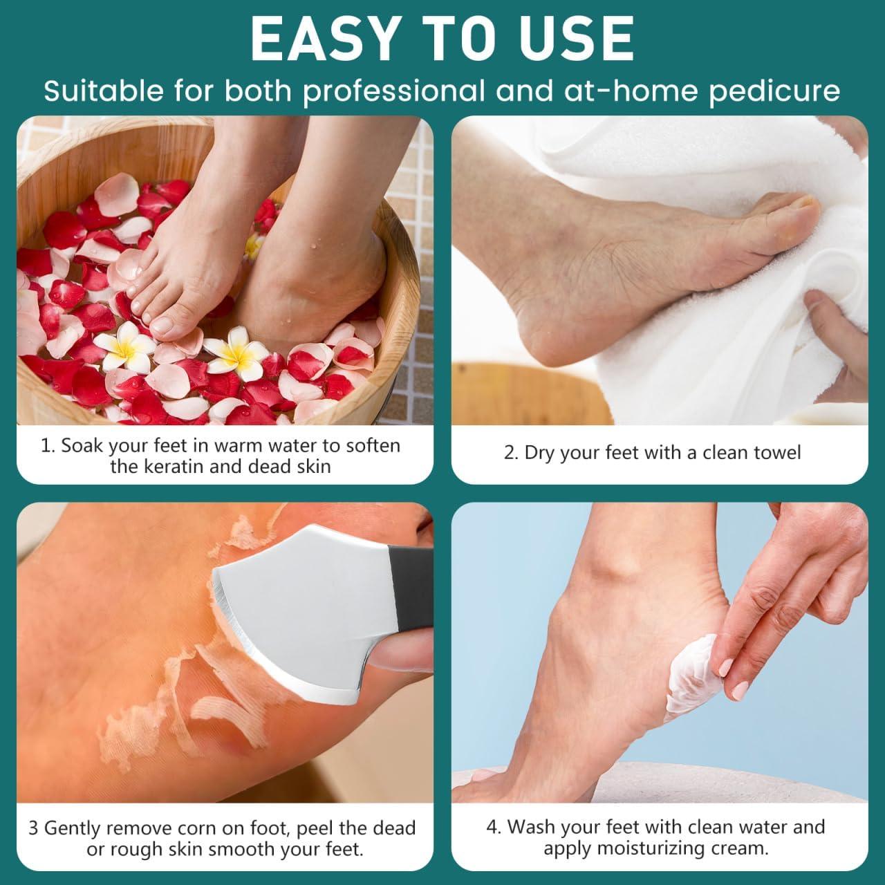 Kit de Pedicura Healifty - Removedor de Callos y Lima de Uñas