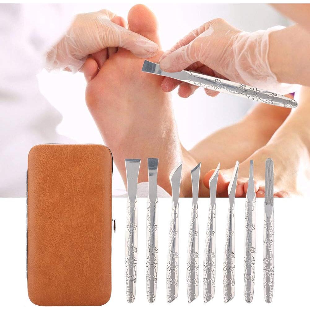 Set de Pedicura Profesional 8 Piezas Acero Inoxidable Diydeg
