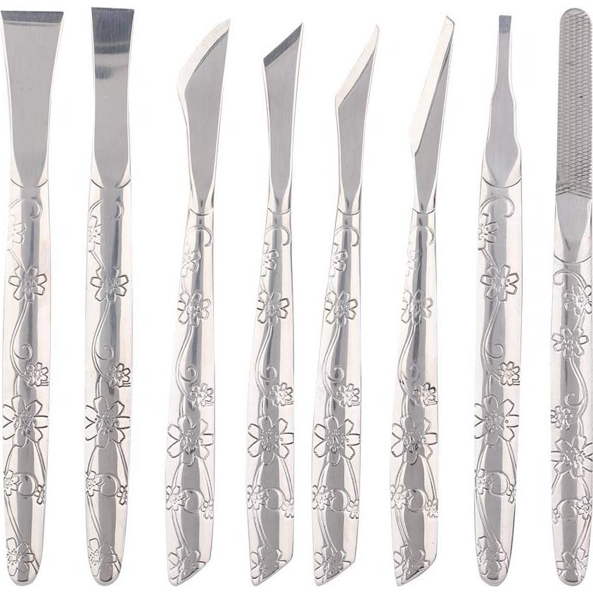 Set de Pedicura Profesional 8 Piezas Acero Inoxidable Diydeg