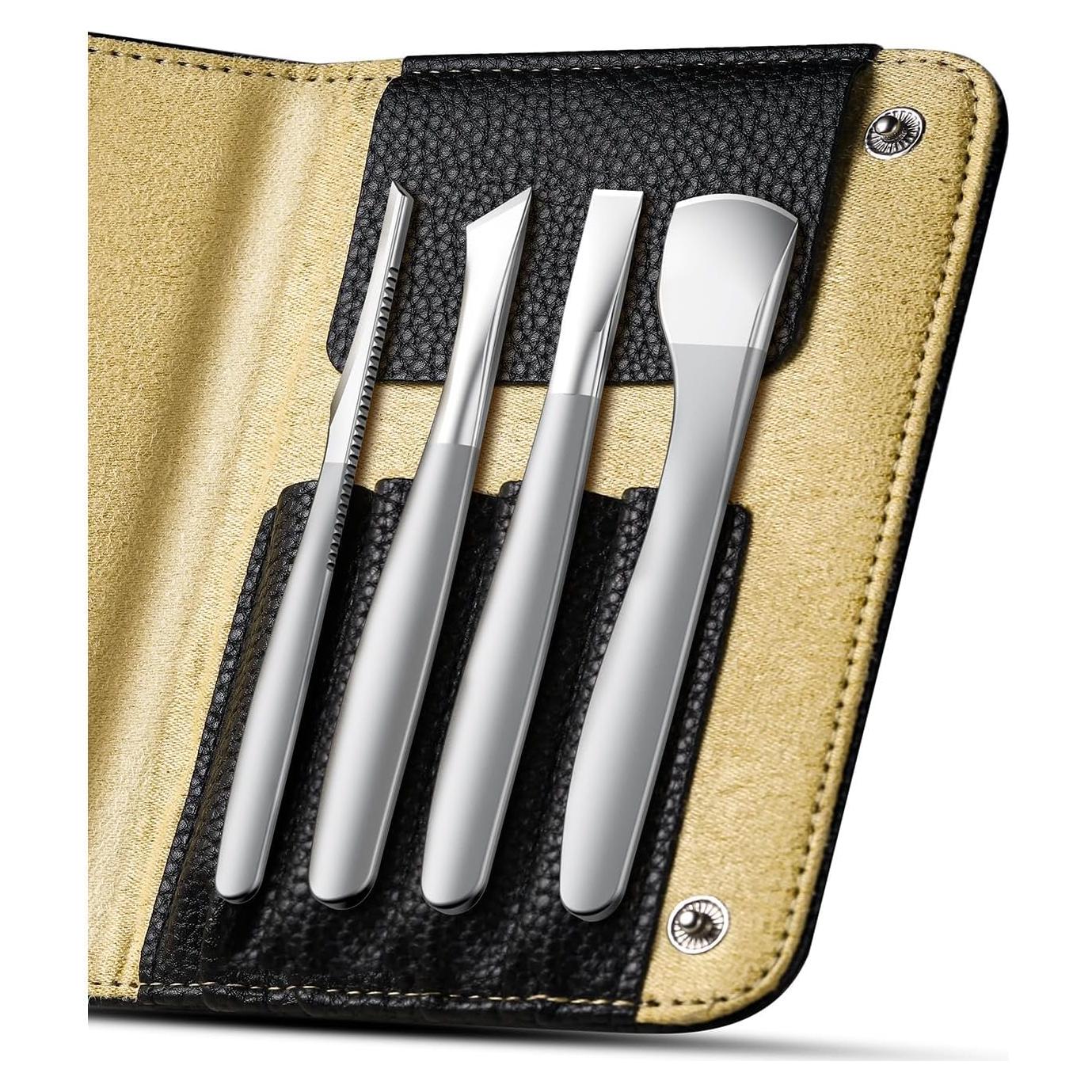 Kit de Pedicura BEZOX 4 Piezas - Eliminación de Uñas Encarnadas y Callos