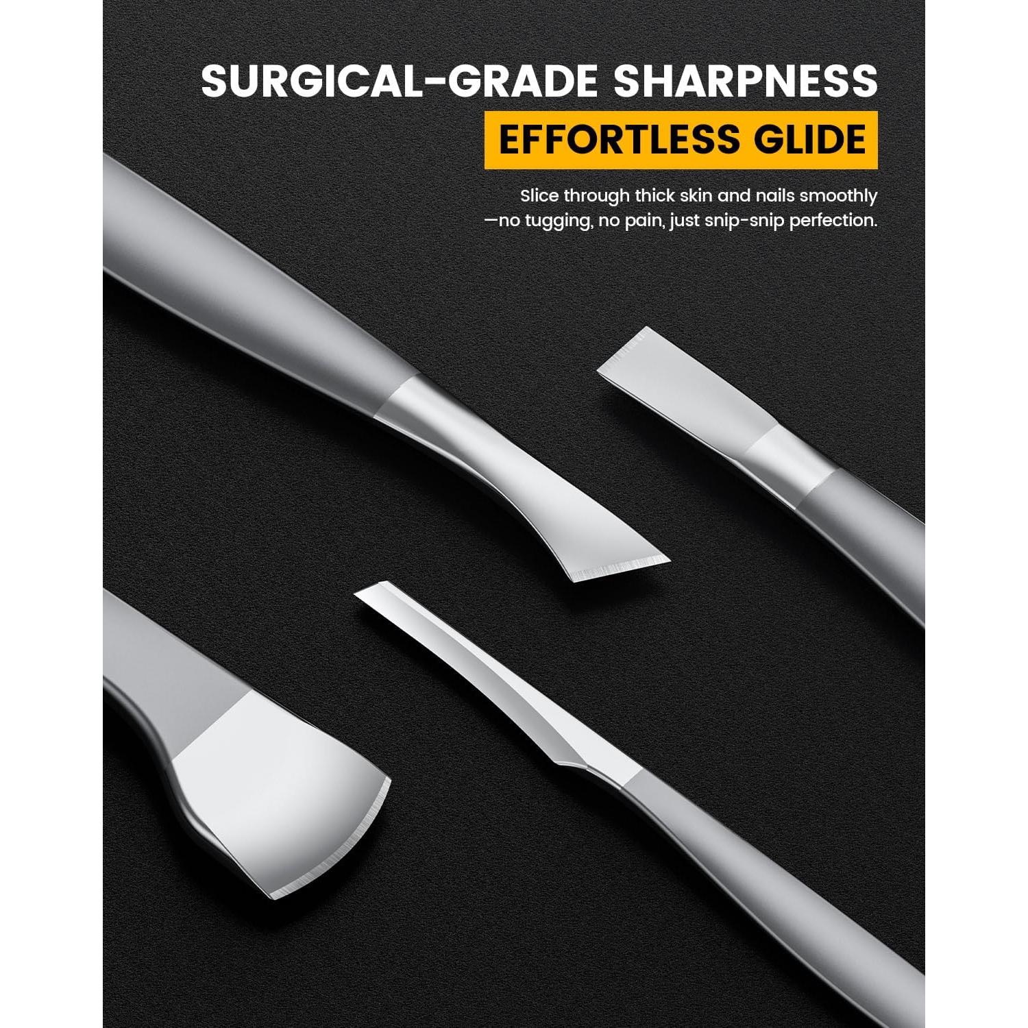 Kit de Pedicura BEZOX 4 Piezas - Eliminación de Uñas Encarnadas y Callos