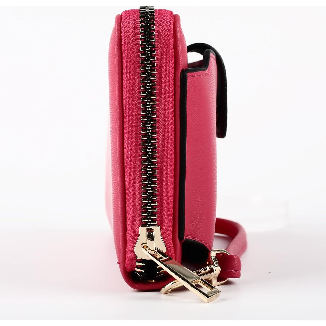 Cartera de Muñeca Heaye Rosa con Soporte para Teléfono y RFID