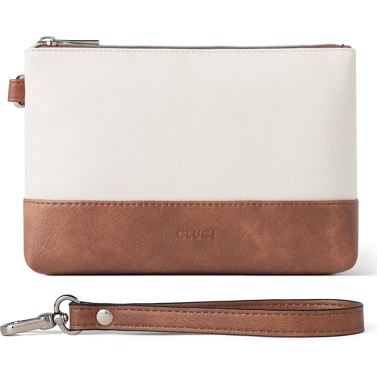 Cartera de Muñeca CLUCI para Mujeres de Cuero Sintético 23x15x6cm