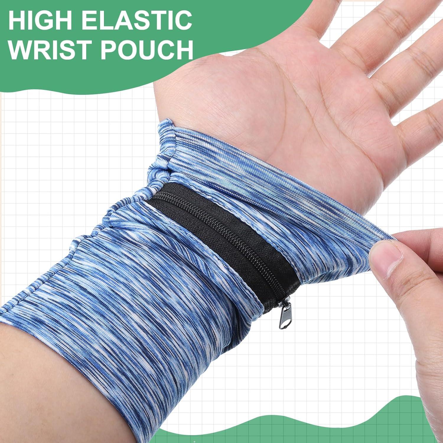 Bolsa de Muñeca uxcell Negra con Cremallera para Correr 15x10cm