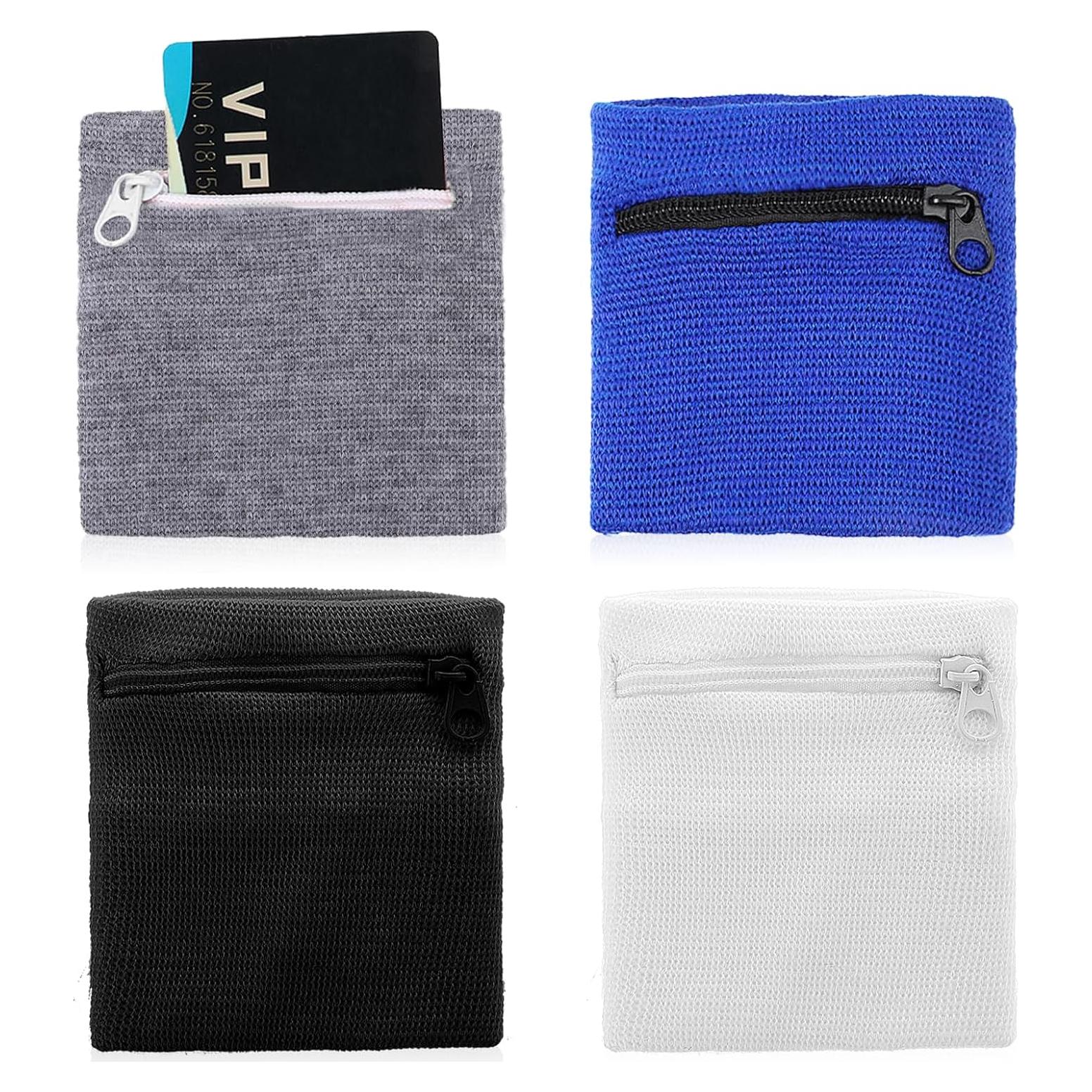 4 Carteras de Muñeca YQQYG con Cremallera para Deportes