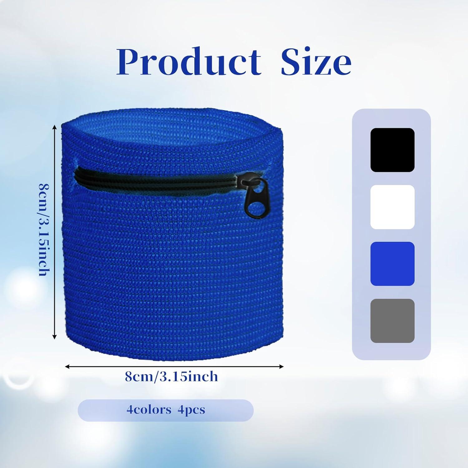 4 Carteras de Muñeca YQQYG con Cremallera para Deportes