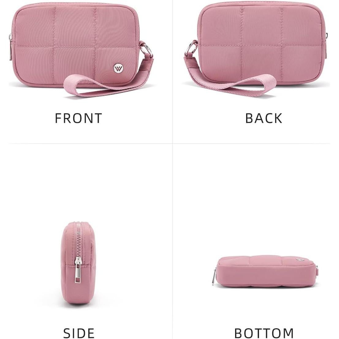 Billetera de Muñeca WESTBRONCO Rosa Oscuro RFID Nylon 17x12cm