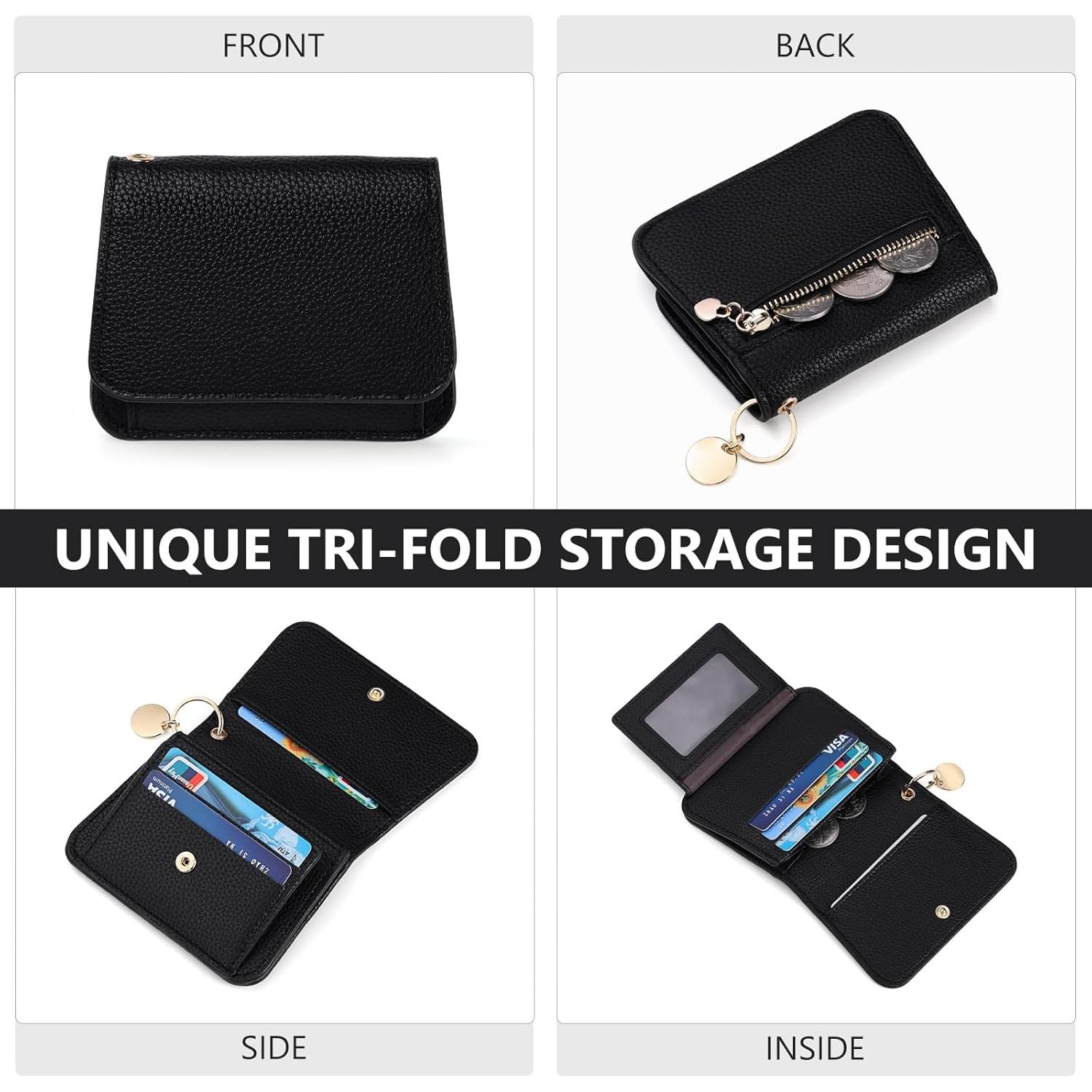 Cartera de muñeca RFID para mujeres con llavero de silicona