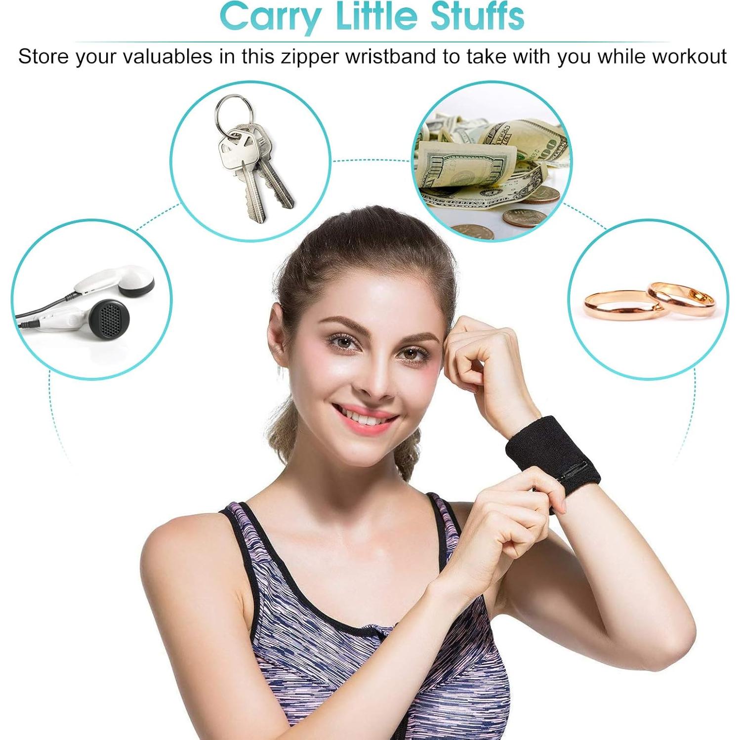 Billetera de Muñeca Alomejor Resistente al Agua para Deportes