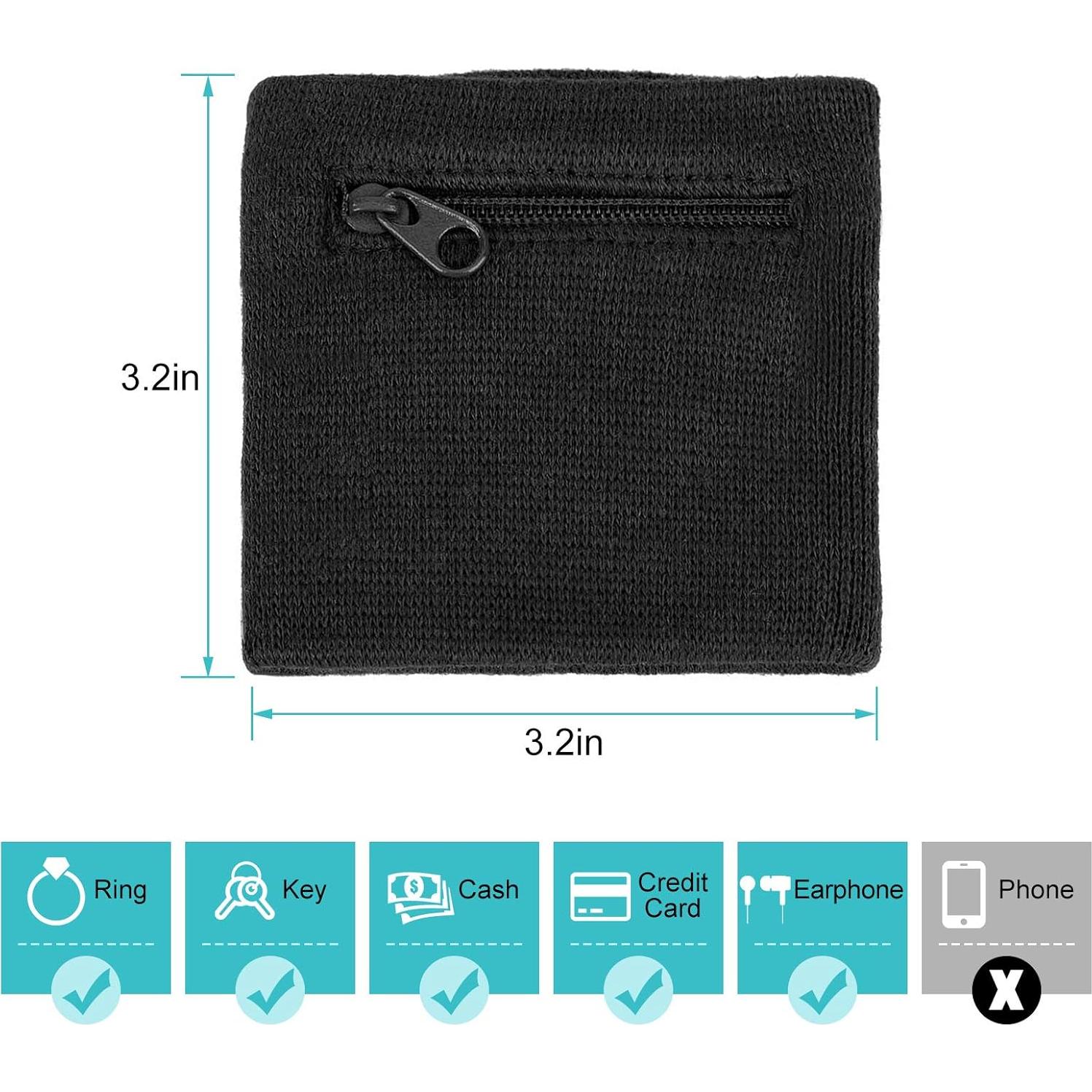 Billetera de Muñeca Alomejor Resistente al Agua para Deportes