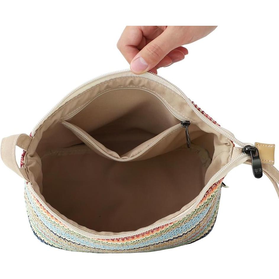 Cartera de muñeca BUBU diseño original rayas azules 20x10x15cm