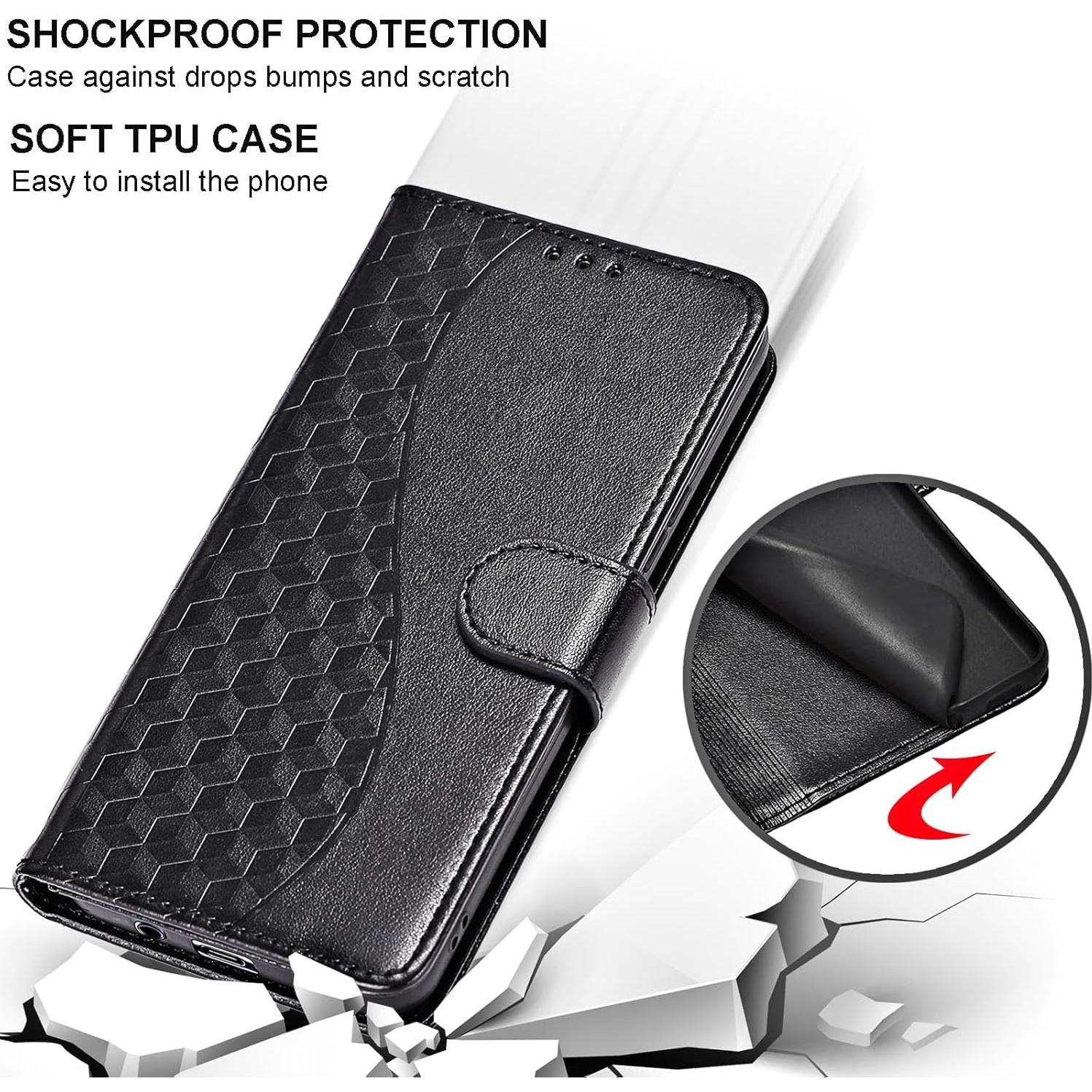 Funda de billetera SASYMALY para iPhone 17 Pro 6.3" con soporte