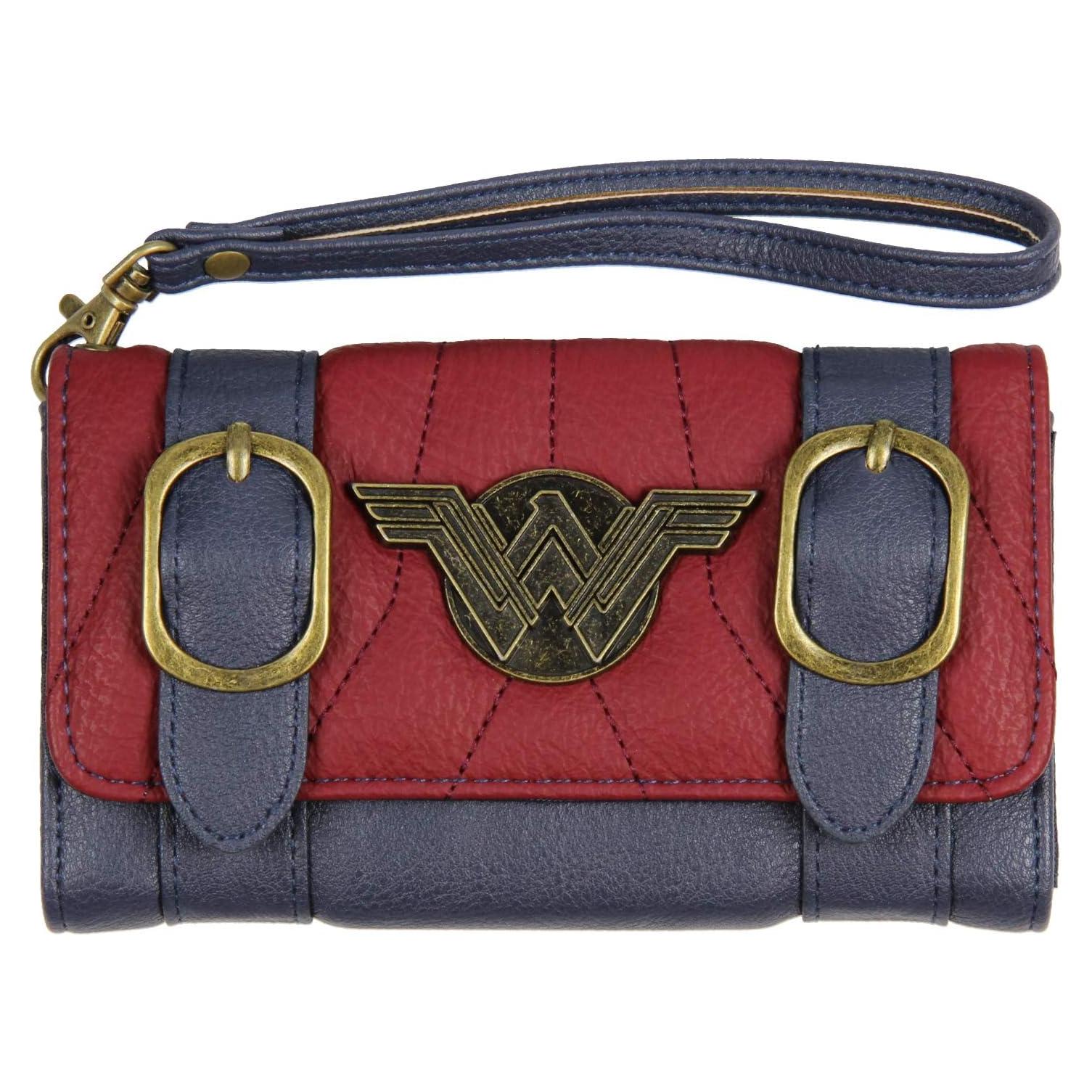 Billetera Clutch Wonder Woman Bioworld con Solapa Frontal