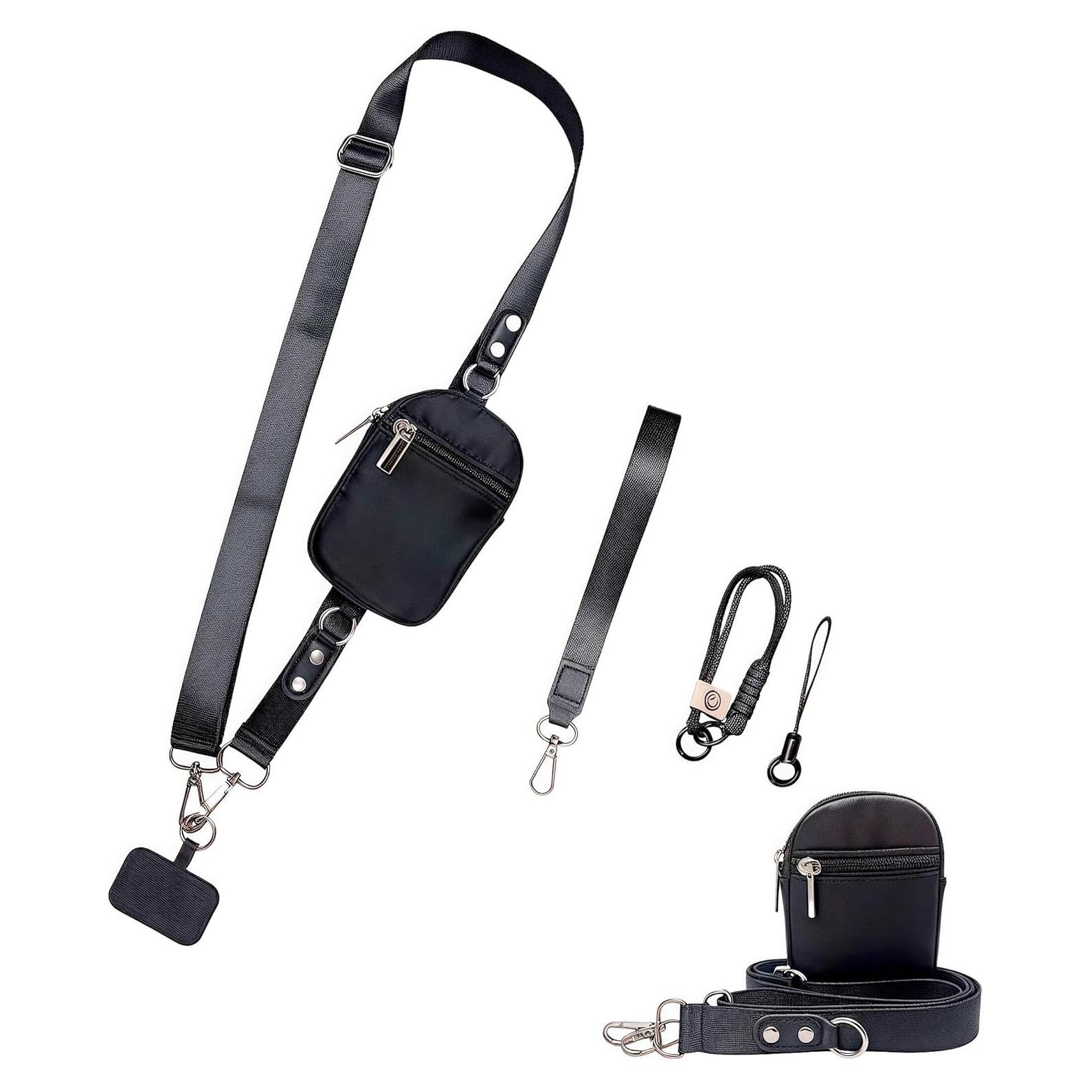 Correa Cruzada Ajustable Ceasyde con Cartera para Teléfono