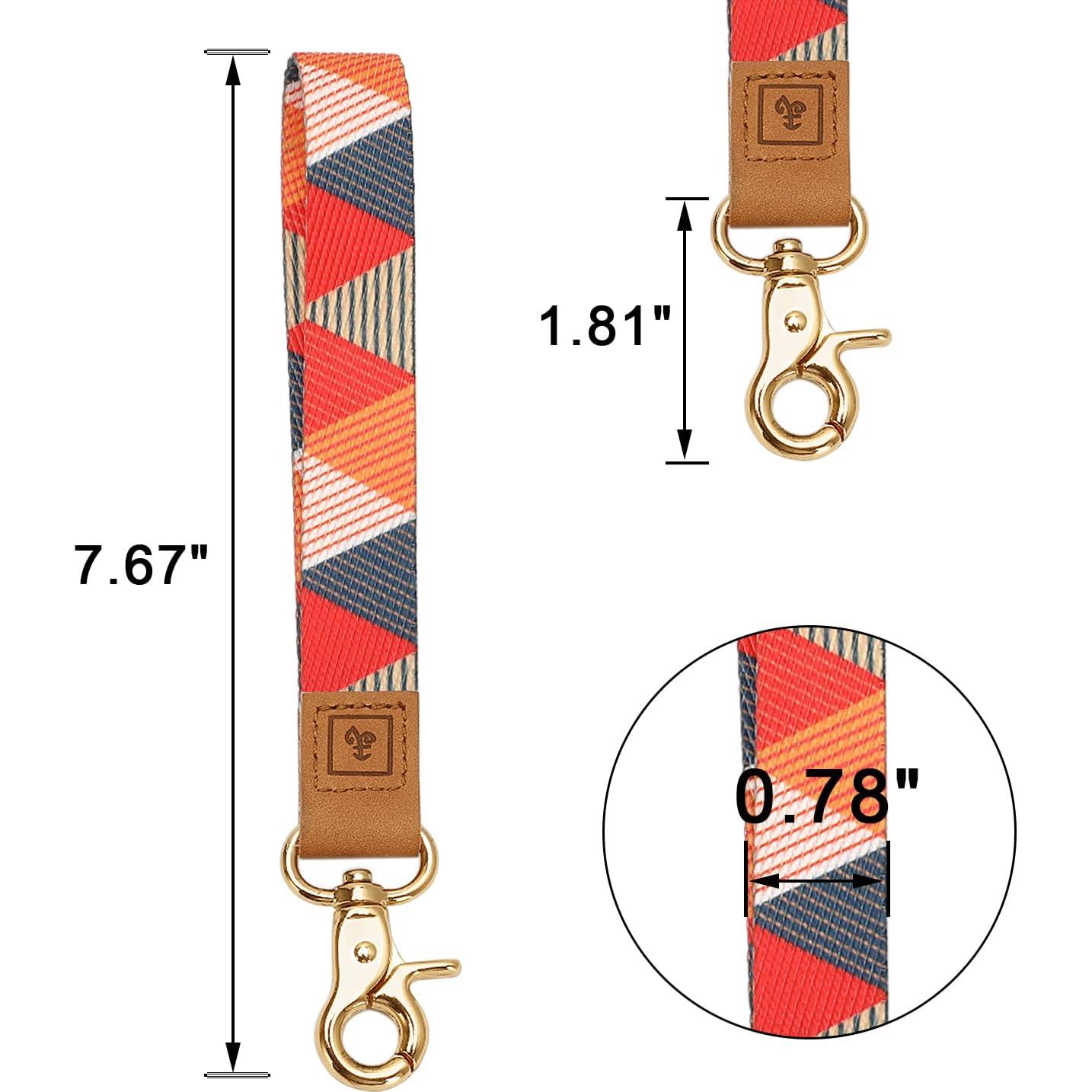 Llavero Muñequera MNGARISTA de Cuero Real - Color Vides