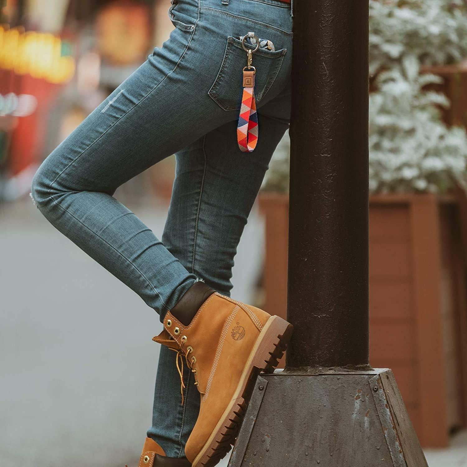 Llavero Muñequera MNGARISTA de Cuero Real - Color Vides