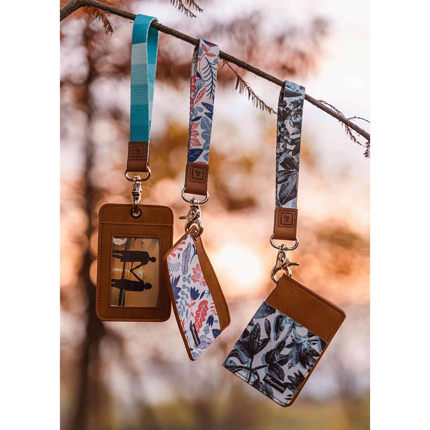 Llavero Muñequera MNGARISTA de Cuero Real - Color Vides