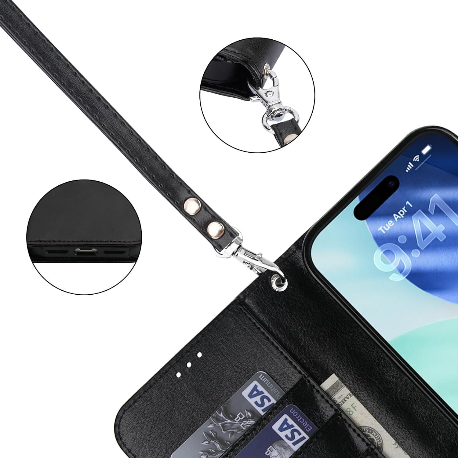 Funda Cartera Desmontable Bocasal para iPhone 17 Pro Max 6.9" Negro