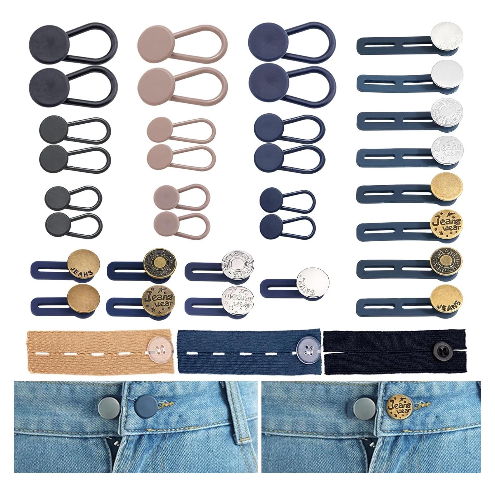 Juego de Extensores de Cintura Sin Coser VYNFLICK 37 Piezas