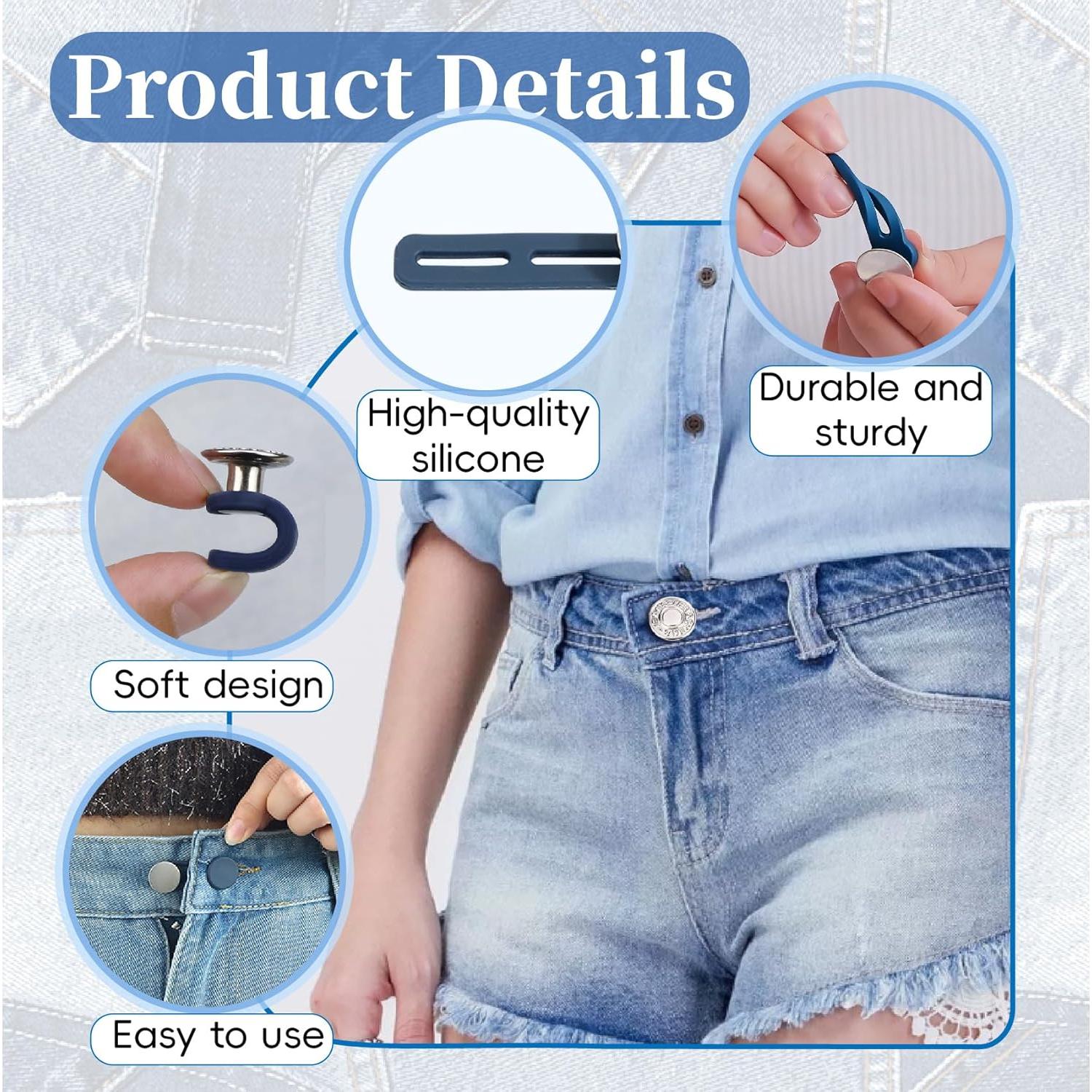 Juego de Extensores de Cintura Sin Coser VYNFLICK 37 Piezas