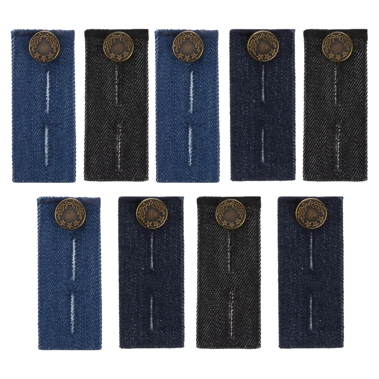 Extensores de Cintura TOODOO 9 Piezas Ajustables Mezclilla