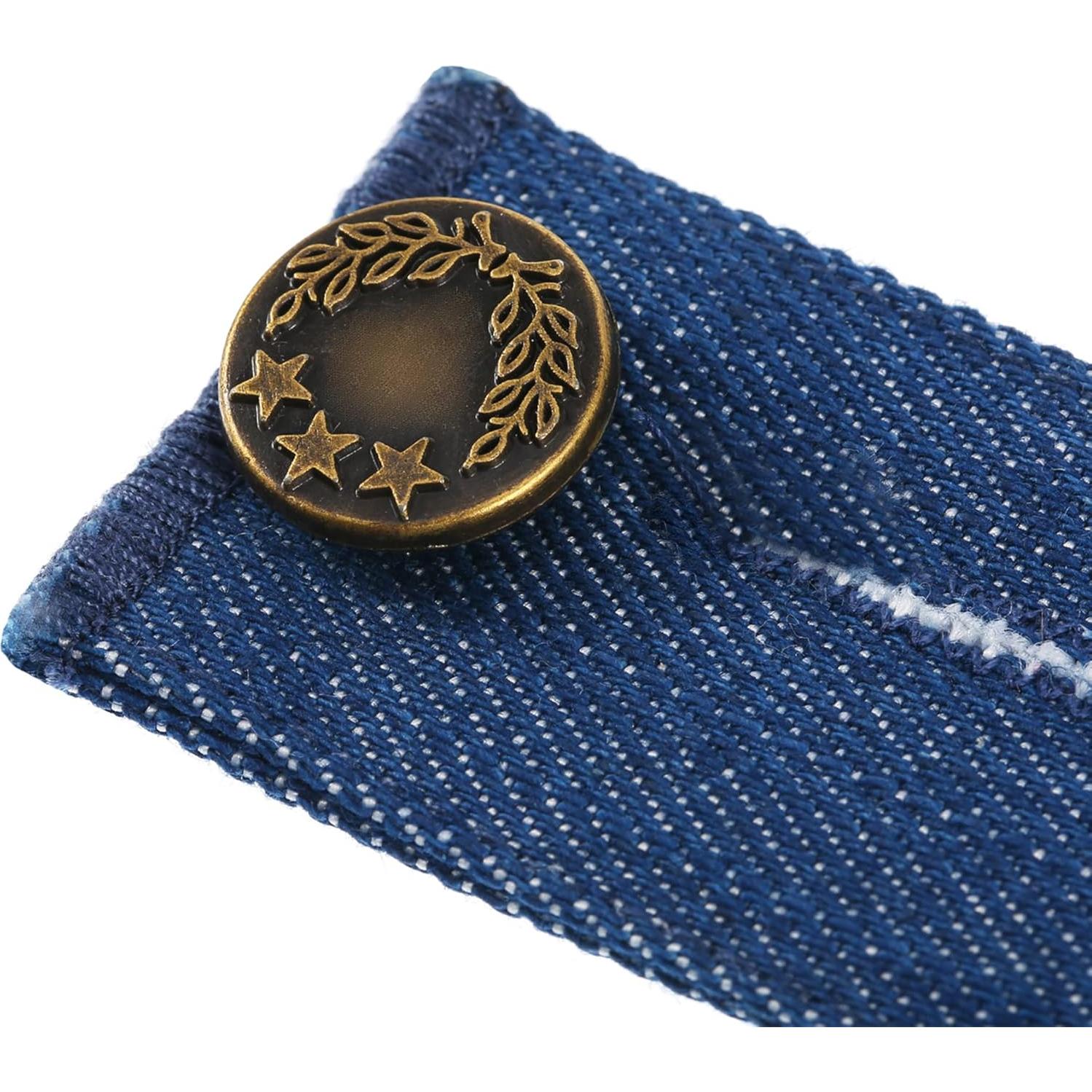 Extensores de Cintura TOODOO 9 Piezas Ajustables Mezclilla