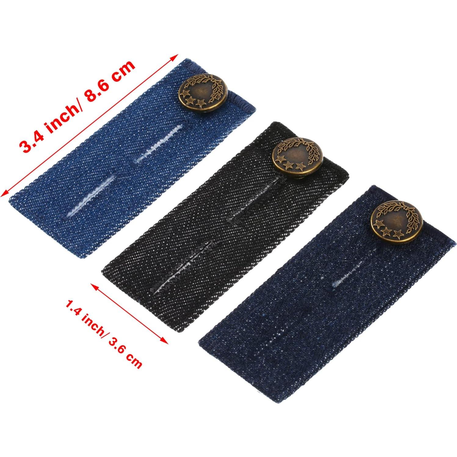 Extensores de Cintura TOODOO 9 Piezas Ajustables Mezclilla