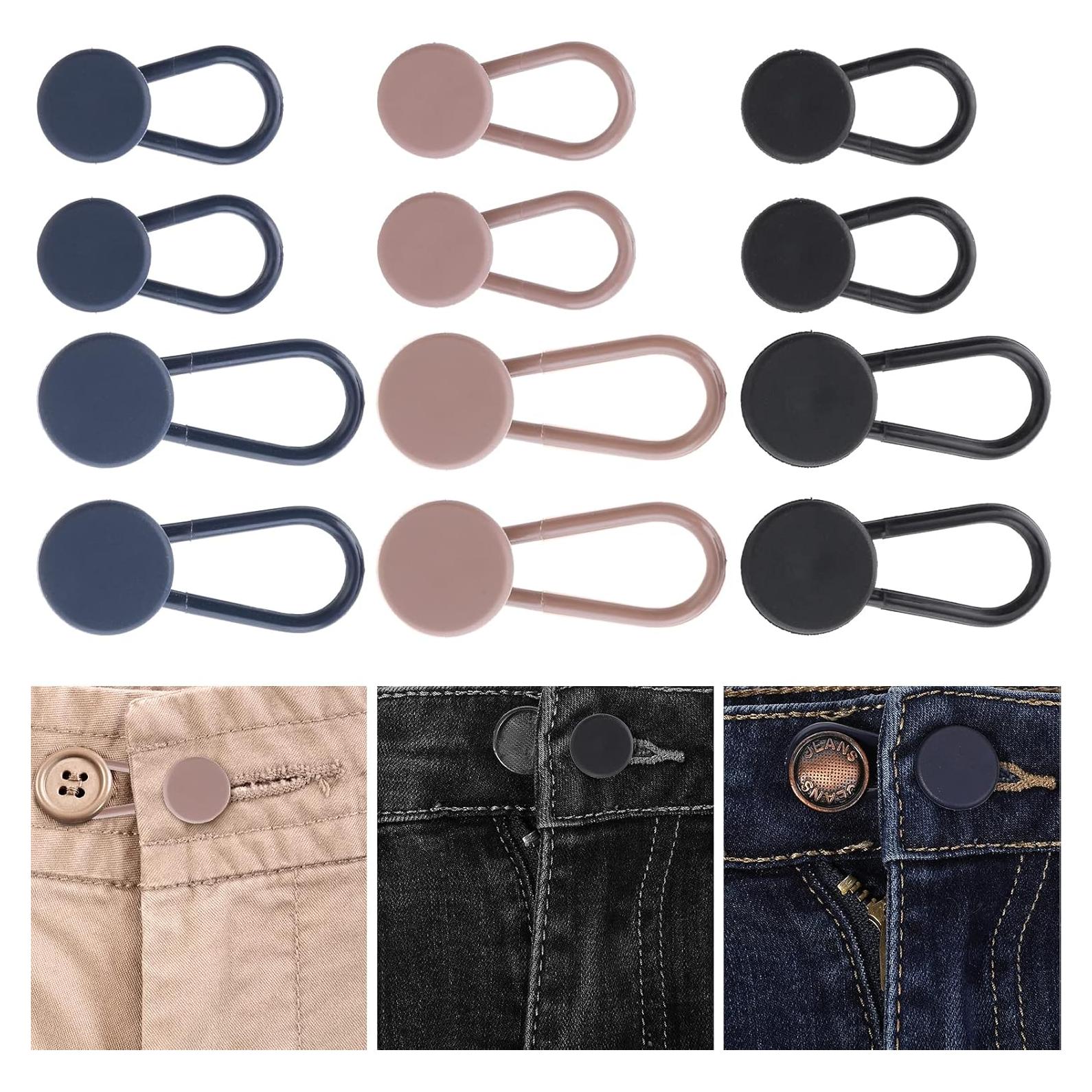 Extensor de Botón para Pantalones Cobee - 12 Piezas, 2 Tamaños