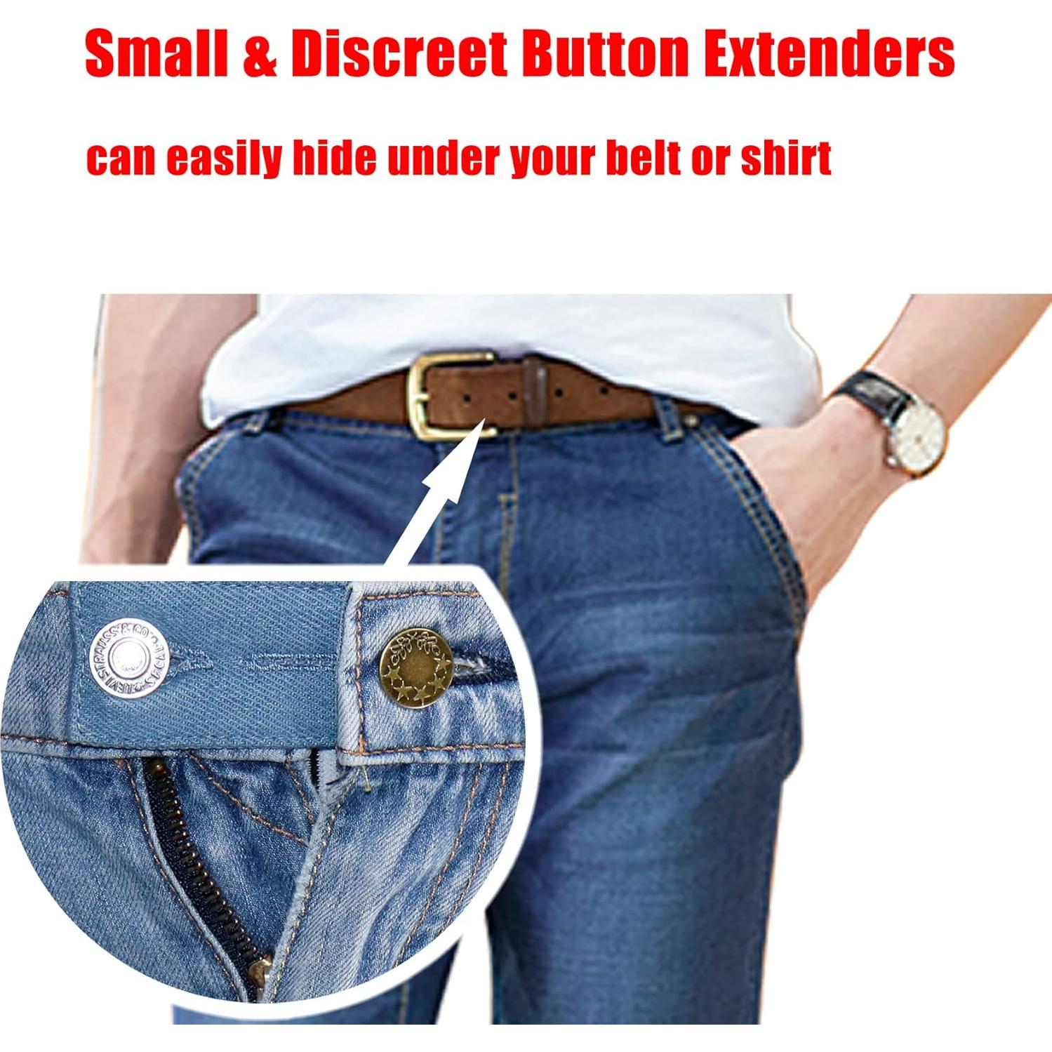 Extensores de Cintura KimYoung 8PCS para Jeans y Pantalones