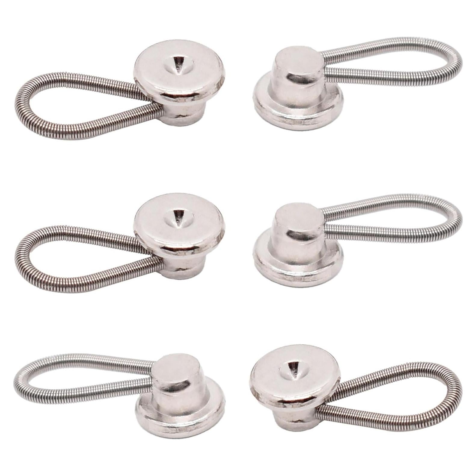 Extensor de Cuello de Botón OURUI Metal 1.27 cm - Paquete de 6