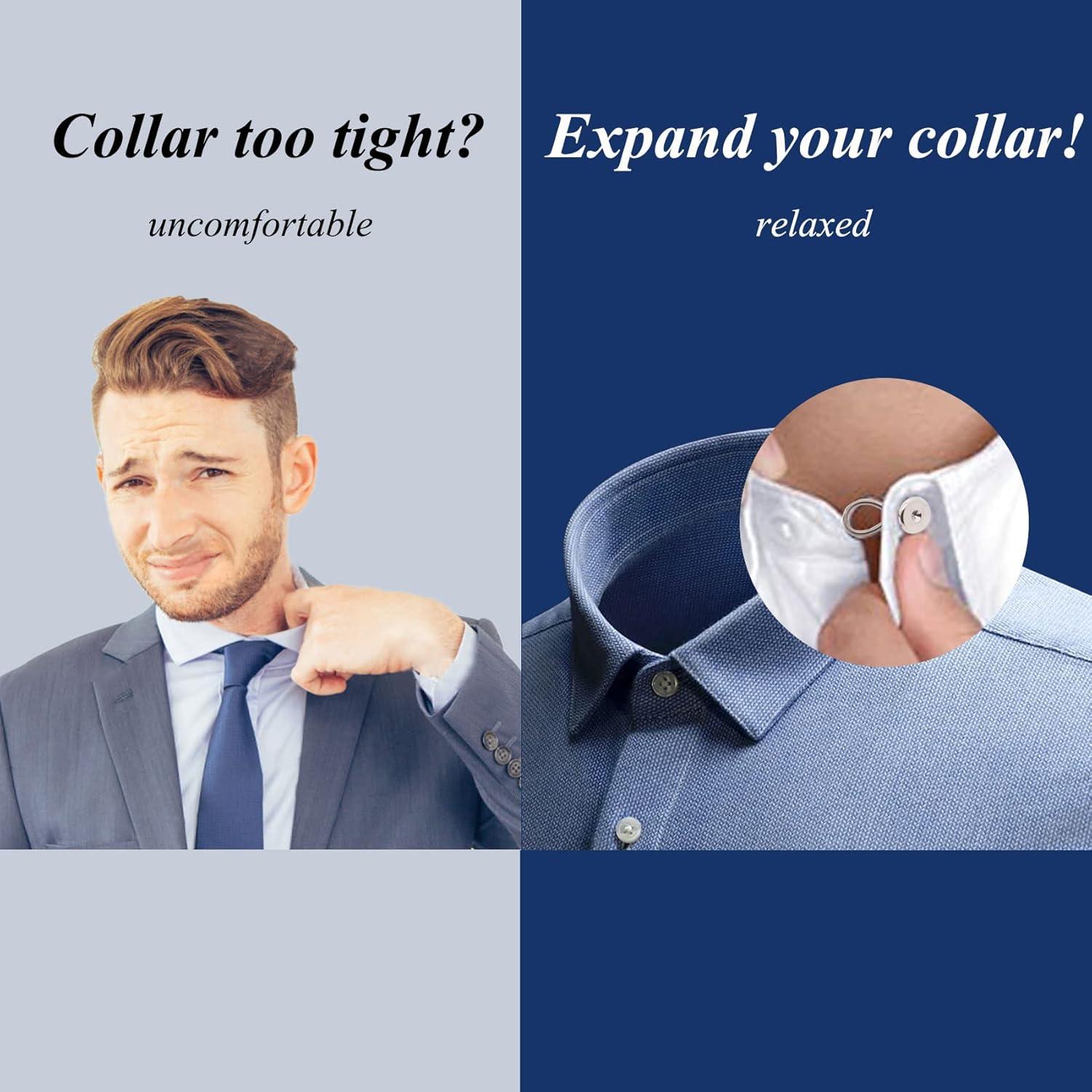 Extensor de Cuello de Botón OURUI Metal 1.27 cm - Paquete de 6