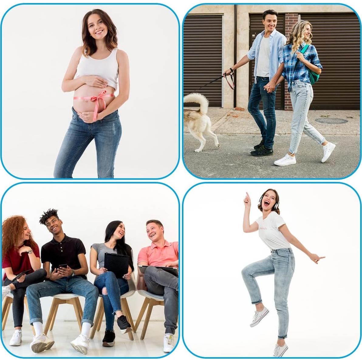 12 Extensores de Botón para Pantalones Rukinovi - Ajuste 2.54 a 3.56 cm