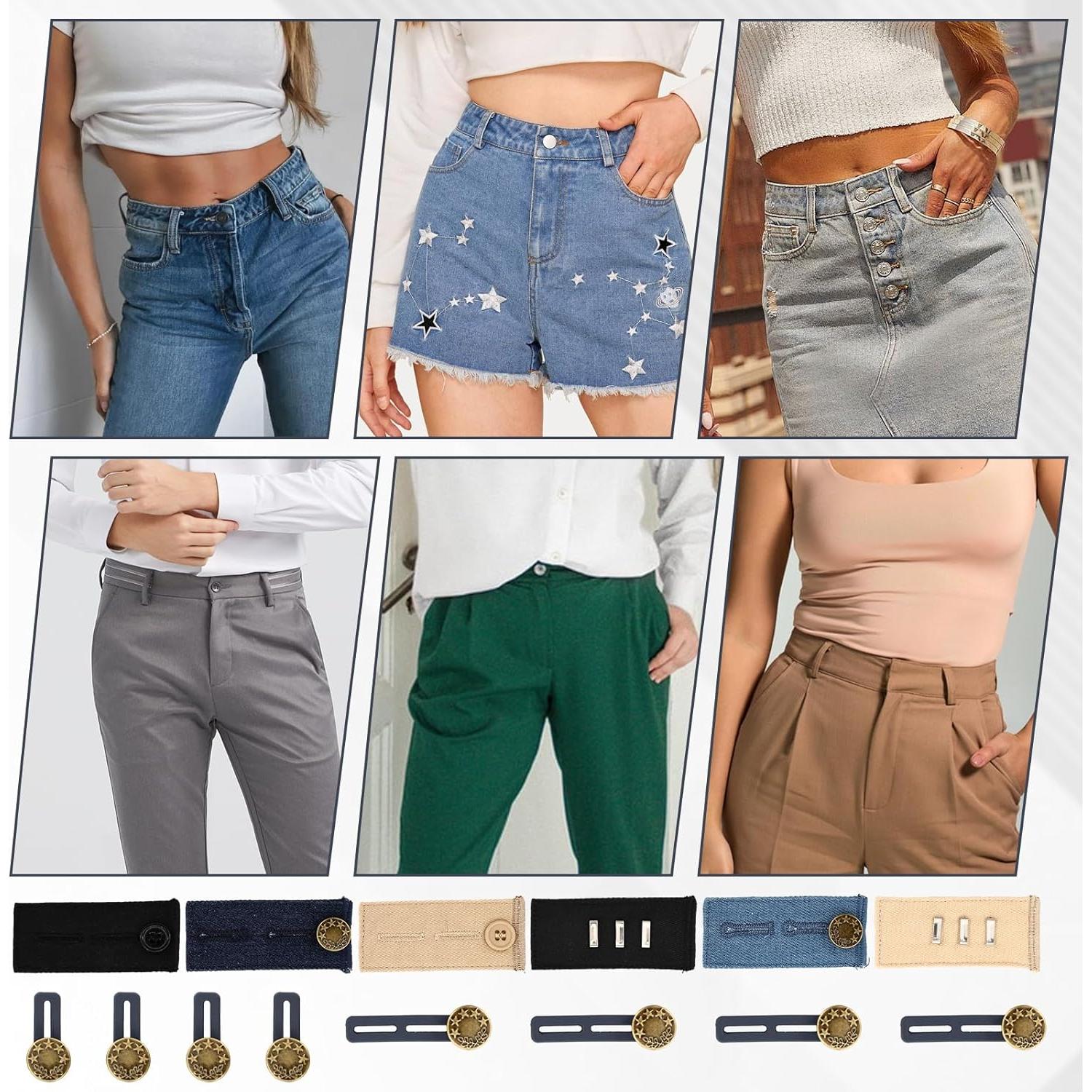 Extensores de Cintura KOICDO 14 Piezas Ajustables para Pantalones