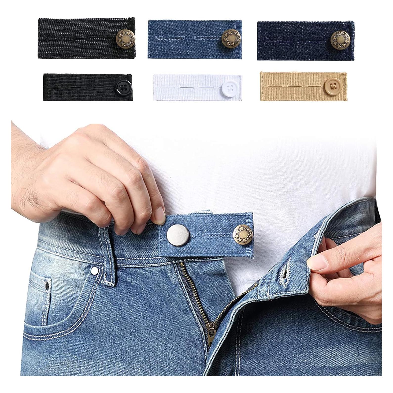 Extensores de Cintura Denim Zousen - Paquete de 6 Ajustables