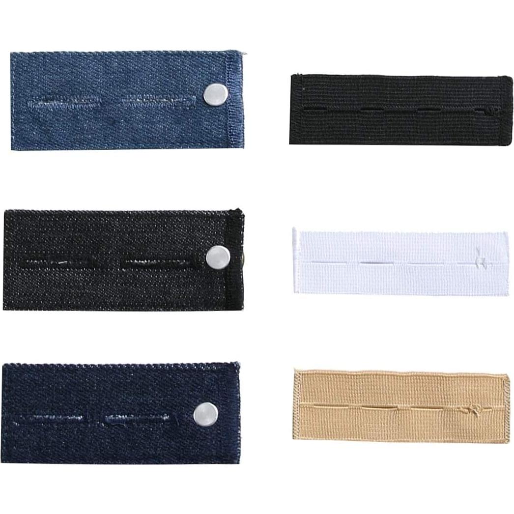 Extensores de Cintura Denim Zousen - Paquete de 6 Ajustables