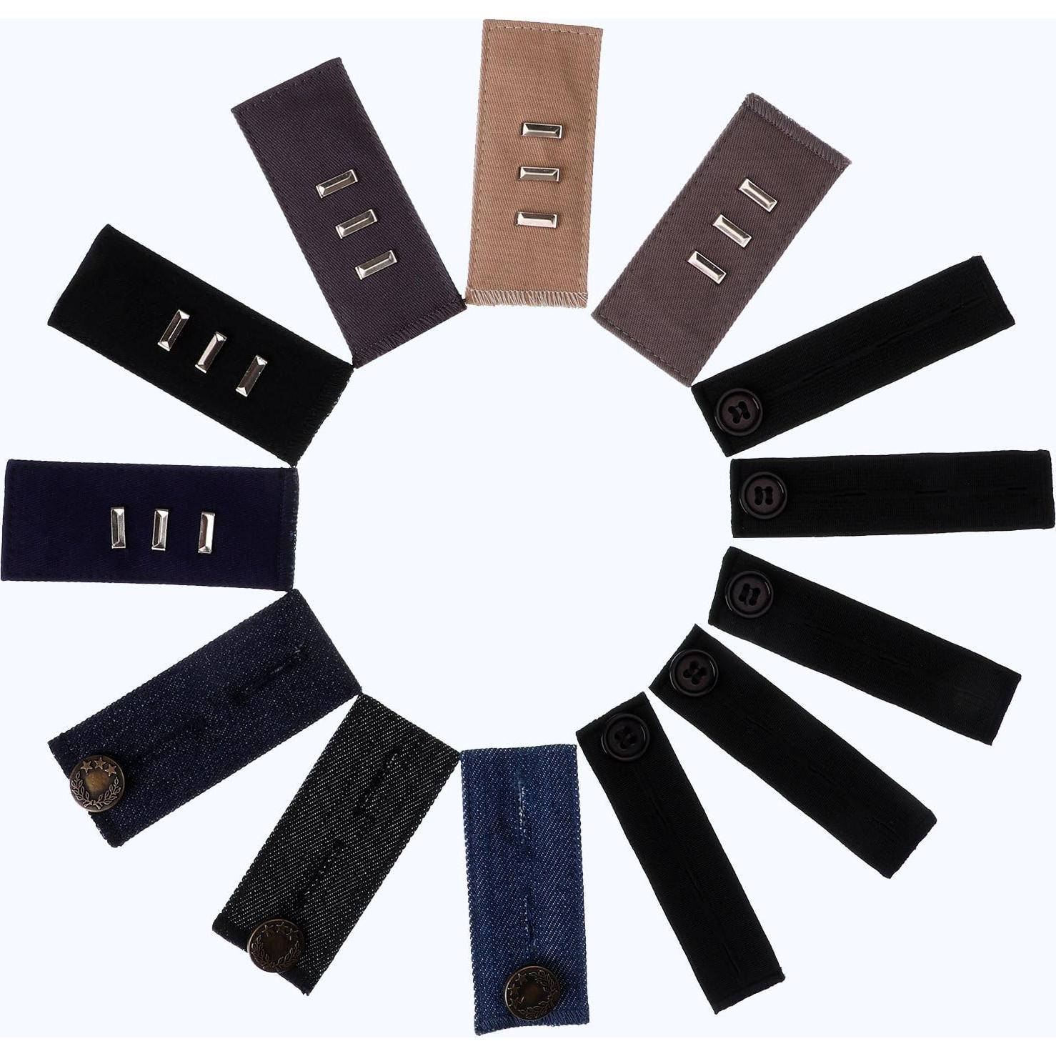 Juego de 13 Extensores de Cintura Elásticos Skylety Ajustables