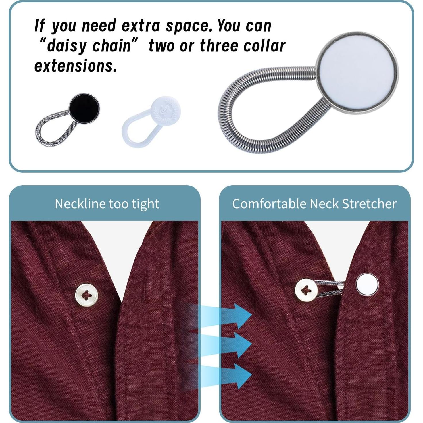 Extensores de Cuello Elástico Koceci 30 Piezas Coloridos