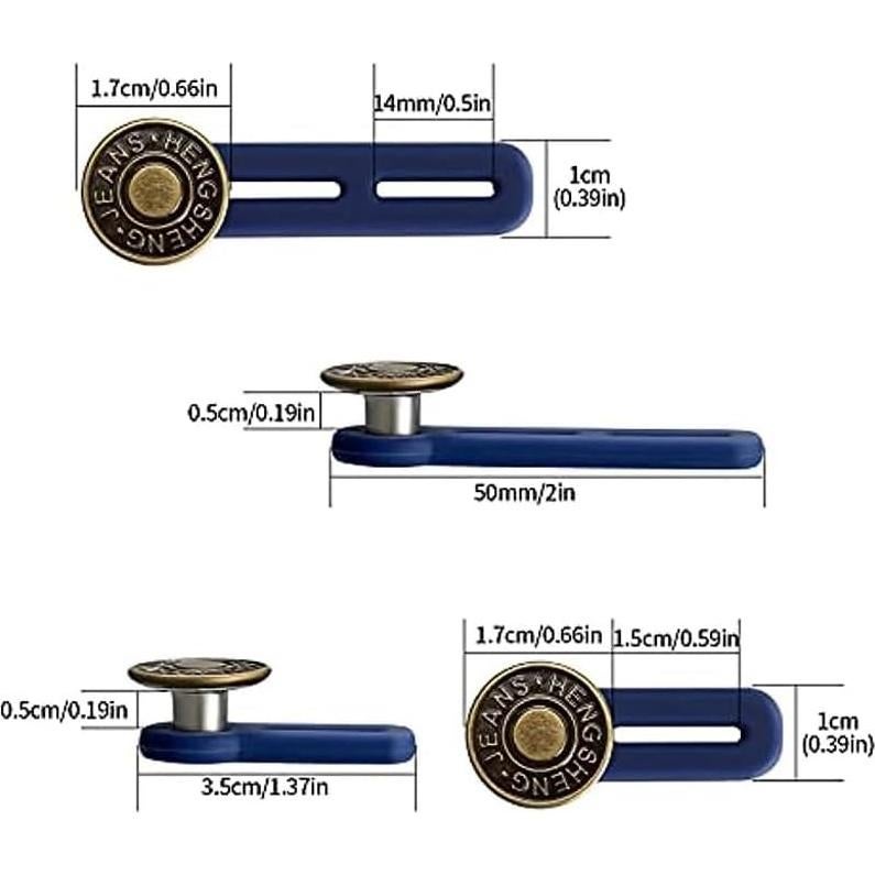 Extensores de Cintura Geettcaifu 6PCS para Pantalones