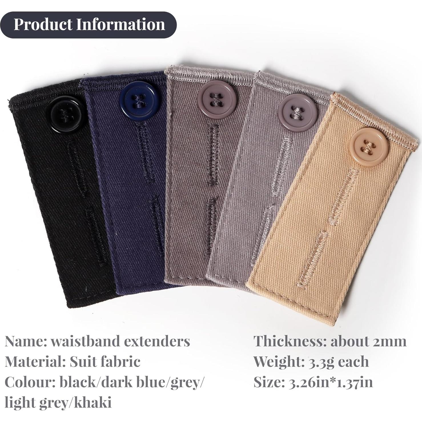 Extensores de Cintura para Jeans Mengfanjingxiang - 4 Piezas