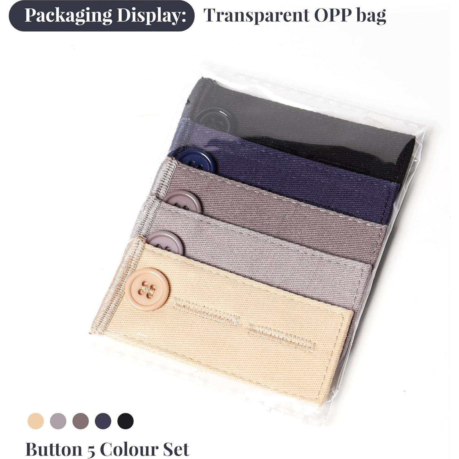 Extensores de Cintura para Jeans Mengfanjingxiang - 4 Piezas